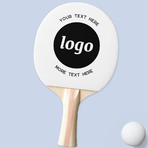 Enkel logotyp med text Företag Pingisracket