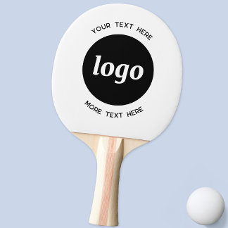Enkel logotyp med text Företag Pingisracket