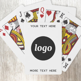 Enkel logotyp med text företagsfrämjande casinokort