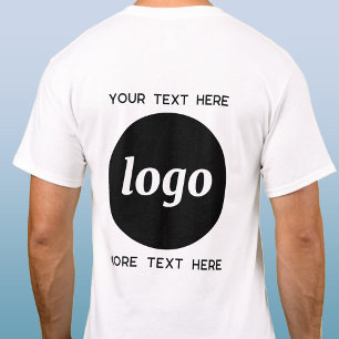 Enkel logotyp med text företagsreklam t shirt