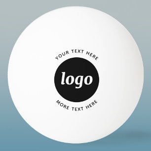 Enkel logotyp med text näringsliv pingisboll