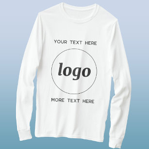 Enkel Logotyp med text - T-skift för företag T Shirt