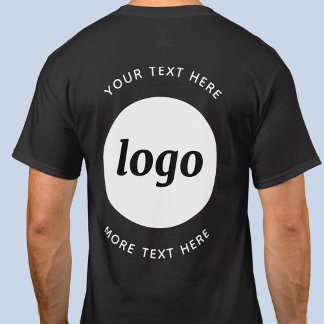 Enkel Logotyp med text - T-skift för företag T Shirt
