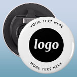 Enkel Logotyp med textföretag Flasköppnare<br><div class="desc">Lägg till din egen logotyp och ditt eget textval till den här designen. Ta bort den övre eller nedre texten om du vill. Minimalistisk och professionell. Underbar för varumärkning av anställda eller som kampanjprodukt för dina kunder och kunder.</div>