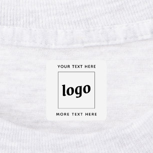 Enkel Logotyp med textföretag Klistermärke