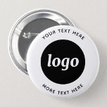 Enkel Logotyp med textföretag Knapp<br><div class="desc">Lägg till din egen logotyp och ditt eget textval till den här designen. Ta bort den övre eller nedre texten om du vill. Minimalistisk och professionell. Underbar för varumärkning av anställda eller som kampanjprodukt för dina kunder och kunder.</div>