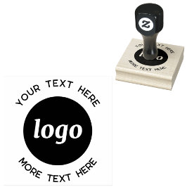 Enkel Logotyp med textföretag Stämpel
