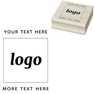 Enkel Logotyp med textföretag Stämpel