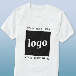 Enkel Logotyp med textföretag T Shirt
