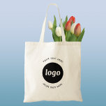Enkel Logotyp med textföretag Tygkasse<br><div class="desc">Lägg till din egen logotyp och ditt eget textval till den här designen. Ta bort den övre eller nedre texten om du vill. Minimalistisk och professionell för att främja varumärkeslojalitet. Underbar för varumärkning av anställda eller som kampanjprodukt för dina kunder och kunder.</div>