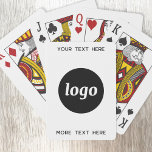 Enkel Logotyp med textreklam för företag Casinokort<br><div class="desc">Lägg till din egen logotyp och ditt eget textval till den här designen. Ta bort den övre eller nedre texten om du vill. Minimalistisk och professionell. Underbar som en kampanjprodukt för dina kunder och kunder.</div>