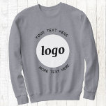 Enkel Logotyp med textreklam för företag Lång Ärmad Tröja<br><div class="desc">Lägg till logotyp och text i den här moderna marknadsföringsdesignen. Underbar för medarbetaruniformer, affärsprogram och företagsevenemang, eller till ge bort till dina kunder och kunder som reklamartiklar. Välj ett basmärke färg för att spegla ditt varumärke för små företag och ta bort texten om du vill. Logotypen kommer att beskäras till...</div>