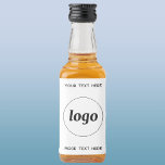 Enkel Logotyp med textreklam för företag Spritflaskor Etikett<br><div class="desc">Lägg till din egen logotyp och ditt eget textval till den här designen. Ta bort den övre eller nedre texten om du vill. Minimalistisk och professionell för att förbättra ditt varumärke.</div>