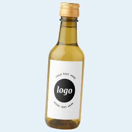 Enkel Logotyp med textreklam för företag Vinetikett