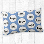 Enkel Logotyp Mönster Business Promotional Blue Lumbarkudde<br><div class="desc">Enkel utformning av minimalistisk logotyp för att främja varumärkeslojalitet och främja ditt småföretag. Byt ut logotypen mot din egen och anpassa färg i Verktyg i Design. Använda dem i ditt företag,  hotell,  kafé,  restaurang,  kontor eller butiksfront,  eller sälja eller ge bort dem till dina kunder och kunder.</div>
