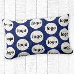 Enkel Logotyp Mönster Business Promotional Navy Bl Lumbarkudde<br><div class="desc">Enkel utformning av minimalistisk logotyp för att främja varumärkeslojalitet och främja ditt småföretag. Byt ut logotypen mot din egen och anpassa färg i Verktyg i Design. Använda dem i ditt företag,  hotell,  kafé,  restaurang,  kontor eller butiksfront,  eller sälja eller ge bort dem till dina kunder och kunder.</div>