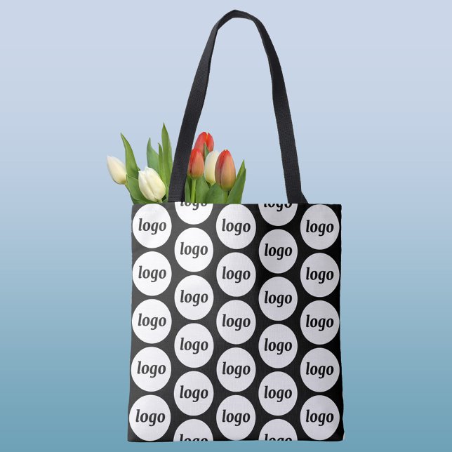 Enkel Logotyp Mönster Business Promotional Tygkasse (Logo pattern business promotional tote bag)
