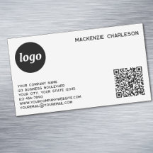 Enkel logotyp och QR-kod