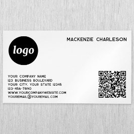 Enkel Logotyp och QR-kod Magnetiska Visitkort