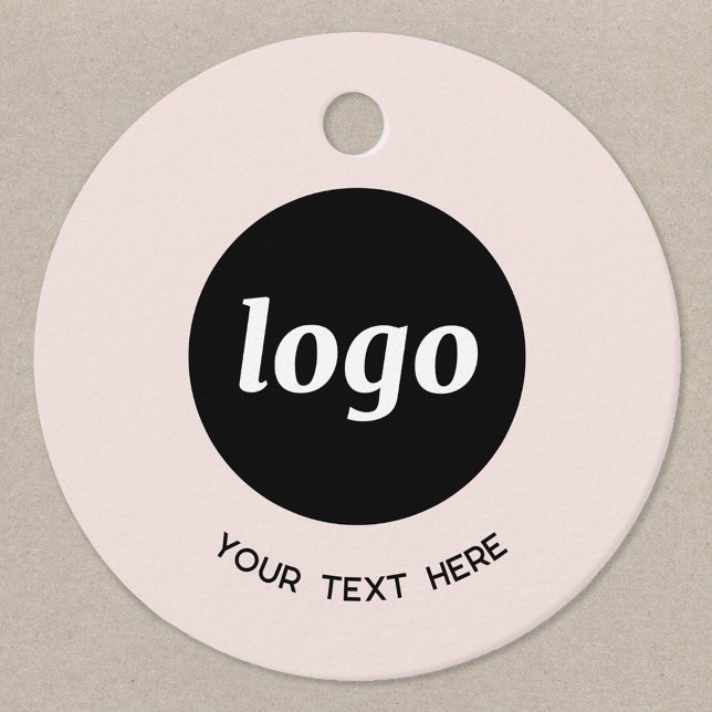 Enkel Logotyp och Text Affärs Röda Prislapp Gåvor Etiketter (Logo custom text business promotional price tag)