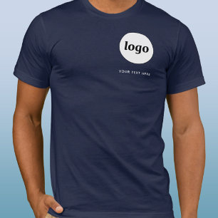 Enkel logotyp och text Affärs T-Shirt
