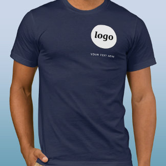 Enkel logotyp och text Affärs T-Shirt