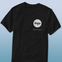 Enkel logotyp och text Affärs T-Shirt