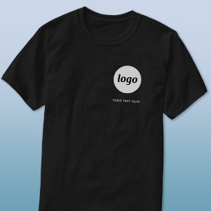 Enkel logotyp och text Affärs T-Shirt
