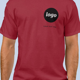 Enkel logotyp och text Affärs T-Shirt
