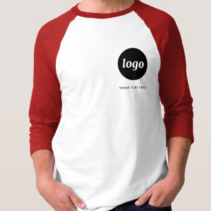 Enkel logotyp och text Affärs T-Shirt