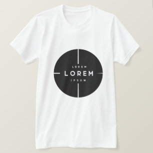 Enkel Logotyp och Text Affärs T-Shirt – Minimalist