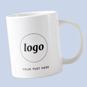 Enkel logotyp och text för företag jumbo mugg