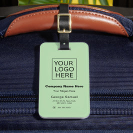 Enkel Logotyp och text för minimal Anpassningsbar Bagagebricka