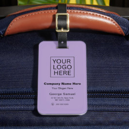Enkel Logotyp och text för minimal Anpassningsbar Bagagebricka