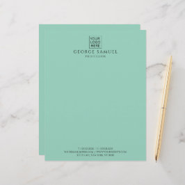 Enkel Logotyp och text för minimal Anpassningsbar Brevhuvud