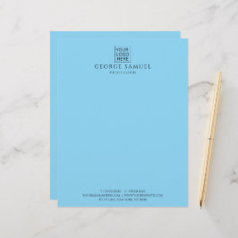 Enkel Logotyp och text för minimal Anpassningsbar Brevhuvud