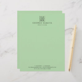 Enkel Logotyp och text för minimal Anpassningsbar Brevhuvud