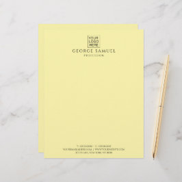 Enkel Logotyp och text för minimal Anpassningsbar Brevhuvud