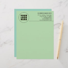 Enkel Logotyp och text för minimal Anpassningsbar Brevhuvud