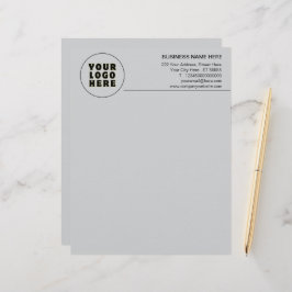 Enkel Logotyp och text för minimal Anpassningsbar Brevhuvud