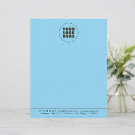 Enkel Logotyp och text för minimal Anpassningsbar Brevhuvud