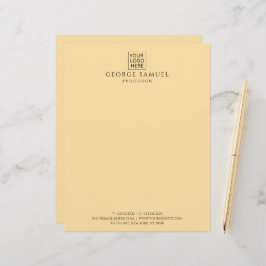 Enkel Logotyp och text för minimal Anpassningsbar Brevhuvud