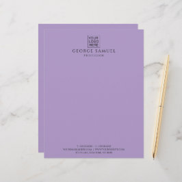 Enkel Logotyp och text för minimal Anpassningsbar Brevhuvud