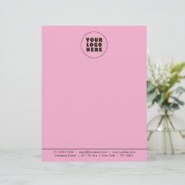 Enkel Logotyp och text för minimal Anpassningsbar Brevhuvud