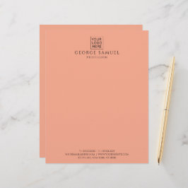 Enkel Logotyp och text för minimal Anpassningsbar Brevhuvud