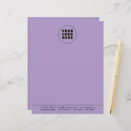 Enkel Logotyp och text för minimal Anpassningsbar Brevhuvud