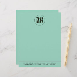 Enkel Logotyp och text för minimal Anpassningsbar Brevhuvud