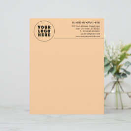 Enkel Logotyp och text för minimal Anpassningsbar Brevhuvud