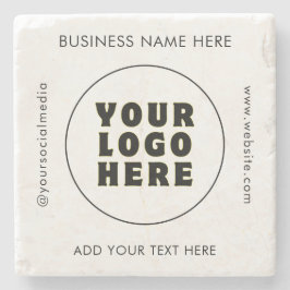 Enkel Logotyp och text för minimal Anpassningsbar Stenunderlägg