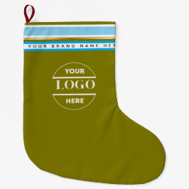 Enkel Logotyp och text för minimal Anpassningsbar Stor Julstrumpa